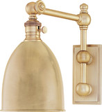 Hudson Valley 761-AGB Roslyn Vintage Aged Brass Swing Arm Wall Lamp