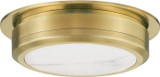 Hudson Valley 8014-AGB Greenport Contemporary Aged Brass LED 14" Flush Ceiling Light Fixture