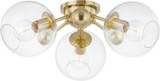 Hudson Valley 8025-AGB Abbott Modern Aged Brass Overhead Light Fixture