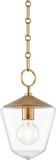 Hudson Valley 8308-AGB Greene Modern Aged Brass Mini Pendant Lamp