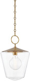 Hudson Valley 8312-AGB Greene Modern Aged Brass Mini Hanging Light