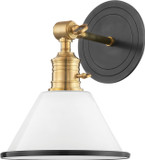 Hudson Valley 8331-AOB Garden City Contemporary Aged Old Bronze Wall Sconce Light