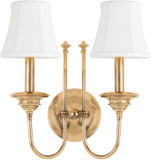 Hudson Valley 8712-AGB Yorktown Aged Brass Sconce Lighting