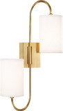 Hudson Valley 9100-AGB Junius Aged Brass Wall Mounted Lamp
