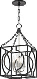 Hudson Valley 9214-AIPN Octavio Modern Aged Iron / Polished Nickel Combo 12" Foyer Lighting Fixture