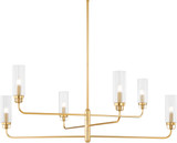 Hudson Valley 9306-AGB Halifax Contemporary Aged Brass Ceiling Chandelier