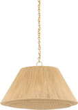 Hudson Valley 9424-AGB Mystic Contemporary Aged Brass 24" Pendant Lighting