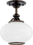 Hudson Valley 9809F-OB Canton Old Bronze 9" Ceiling Light