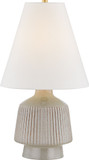 Hudson Valley CBL5128-AGB/CCN King Contemporary Aged Brass / Ceramic Coccon Table Top Lamp