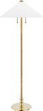 Hudson Valley L1399-AGB Flare Aged Brass Floor Lamp
