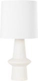 Hudson Valley L1805-AGB/CPF Ramapo Contemporary Aged Brass/Pale Flax Ceramic Table Top Lamp