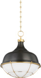 Hudson Valley MDS1502-AGB/DB Holkham Aged Brass Ceiling Pendant Light