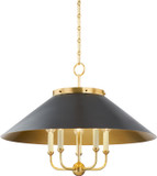 Hudson Valley MDS1403-AGB/DB Clivedon Modern Aged Brass 27.5" Drop Lighting
