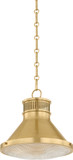 Hudson Valley MDS2404-AGB Highclere Modern Aged Brass 13" Hanging Light