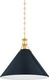 Hudson Valley MDS352L-AGB/DBL Painted No. 2 Contemporary Aged Brass / Distressed Bronze 21" Drop Lighting Fixture