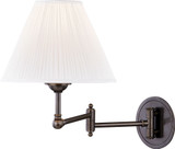 Hudson Valley MDS603-DB Signature No.1 Contemporary Distressed Bronze Swing Arm Wall Lamp