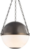 Hudson Valley MDS751-DB Sphere No.2 Contemporary Distressed Bronze 20.5" Pendant Hanging Light