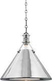 Hudson Valley MDS952-PN Metal No.2 Contemporary Polished Nickel Drop Ceiling Light Fixture