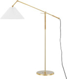 Hudson Valley MDSL512-AGB Dorset Modern Aged Brass Lighting Floor Lamp