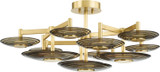 Hudson Valley PI1892609-AGB Griston Modern Aged Brass LED Ceiling Lighting