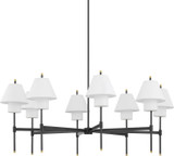 Hudson Valley PI1899808-AGB/DB Glenmoore Contemporary Aged Brass Hanging Chandelier