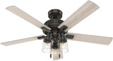 Hunter 50311 Hartland Noble Bronze LED 52" Home Ceiling Fan