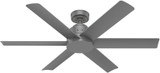 Hunter 51179 Kennicott Modern Matte Silver Exterior 52" Ceiling Fan