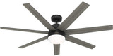 Hunter 51376 Phenomenon Modern Matte Black LED 60" Home Ceiling Fan