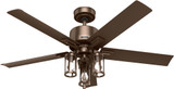Hunter 51690 Lawndale Satin Bronze LED Indoor / Outdoor 52" Ceiling Fan