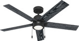 Hunter 51760 Erling Matte Black LED 52" Ceiling Fan