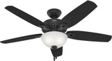 Hunter 52386 Builder Deluxe Matte Black LED Ceiling Fan