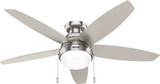 Hunter 52419 Lilliana Brushed Nickel LED Home Ceiling Fan