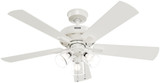 Hunter 52535 Crestfield Hunter Express Fresh White LED Home Ceiling Fan