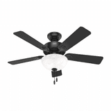 Hunter 52790 Swanson Modern Matte Black LED 44" Home Ceiling Fan