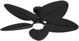 Hunter 53013 Tropic View Contemporary Matte Black 52" Ceiling Fan
