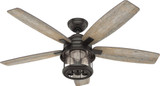 Hunter 59420 Coral Bay Modern Noble Bronze LED Exterior 52" Ceiling Fan