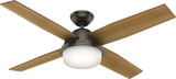 Hunter 59446 Dempsey Modern Noble Bronze LED 52" Ceiling Fan