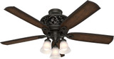 Hunter 59546 Promenade Modern Brittany Bronze LED 54" Home Ceiling Fan