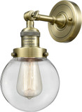 Innovations 203-AB-G202-6-LED Franklin Restoration Beacon Contemporary Antique Brass LED Sconce Lighting