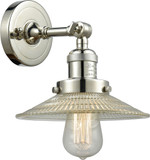 Innovations 203-PN-G2 Franklin Restoration Halophane Polished Nickel LED Wall Lighting Fixture