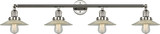 Innovations 215-PN-G2 Franklin Restoration Halophane Polished Nickel LED 4-Light Vanity Lighting Fixture