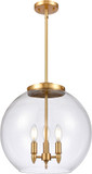 Innovations 221-3S-SG-G122-16 Ballston Athens Satin Gold Clear Large Athens 16" Lighting Pendant