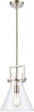 Innovations 411-1S-SN-10CL Newton Cone Brushed Satin Nickel LED Mini Pendant Lamp