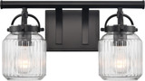 Innovations 416-2W-G416-8CL Latreille Modern 2-Light Bathroom Wall Light Fixture