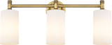 Innovations 434-3W-G434-7WH Crown Point Modern LED 3-Light Bathroom Vanity Light