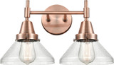 Innovations 447-2W-AC-G4474 Caden Antique Copper Seedy Caden 2-Light Bathroom Lighting