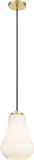 Innovations 490-1P-SG-G571-7 Fairfield Satin Gold Matte White Cased Fairfield LED Mini Pendant Hanging Light