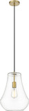 Innovations 491-1P-BB-G572-12 Fairfield Brushed Brass Clear Fairfield LED Mini Lighting Pendant