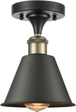 Innovations 516-1C-BAB-M8 Ballston Smithfield Black Antique Brass LED Overhead Lighting