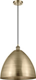Innovations 516-1P-AB-MBD-16-AB Ballston Dome Antique Brass LED Hanging Light